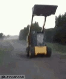 skid steer funny gif|skidsteer rollover gif.